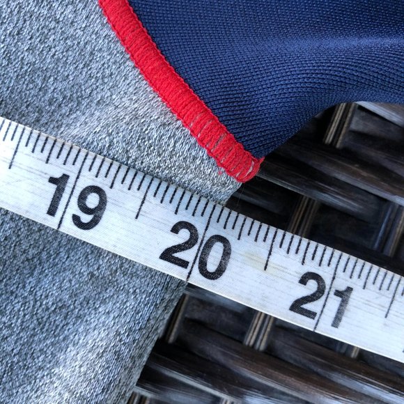 ANTIGUA Men's Gray Heather & Navy 'Ole Miss' Quarter Zip Pull Over - Sz MED - Picture 8 of 11